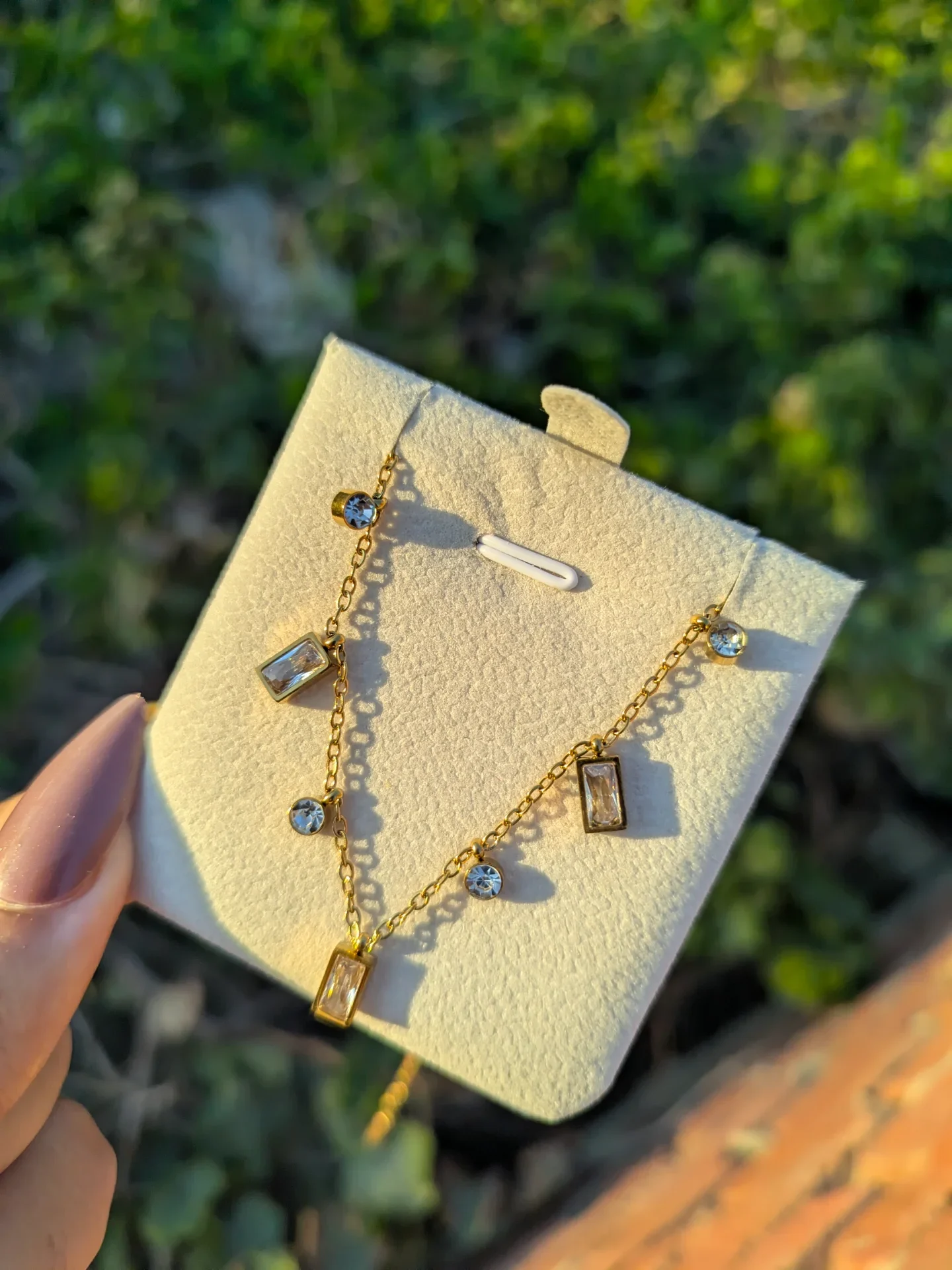 Baguette Crystal Necklace