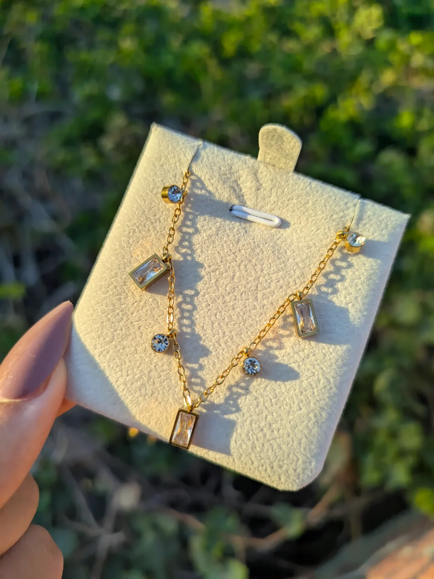 Baguette Crystal Necklace